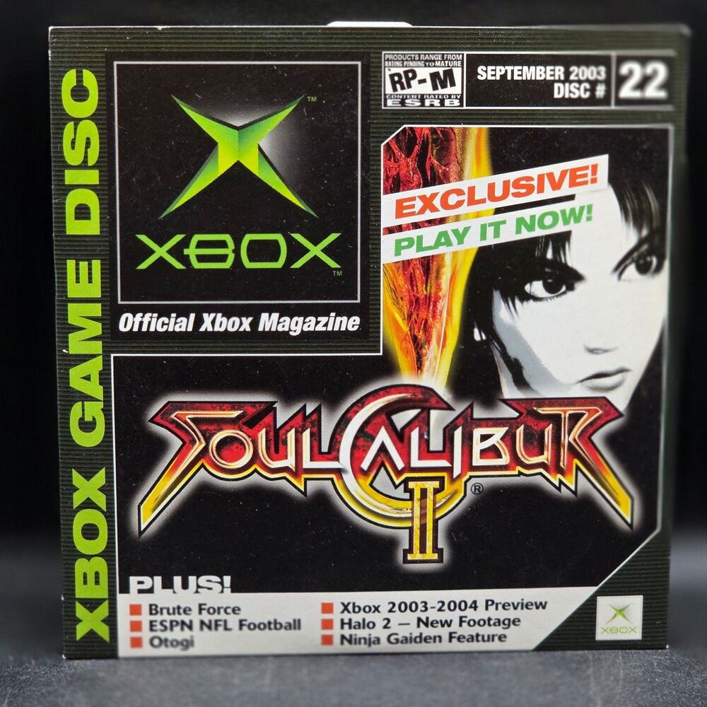 Official Xbox Magazine Demo Disc #22 Soulcalibur II Original Xbox